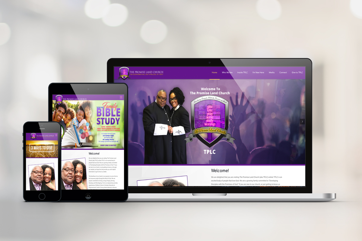 Promise Land Church Web Redesign